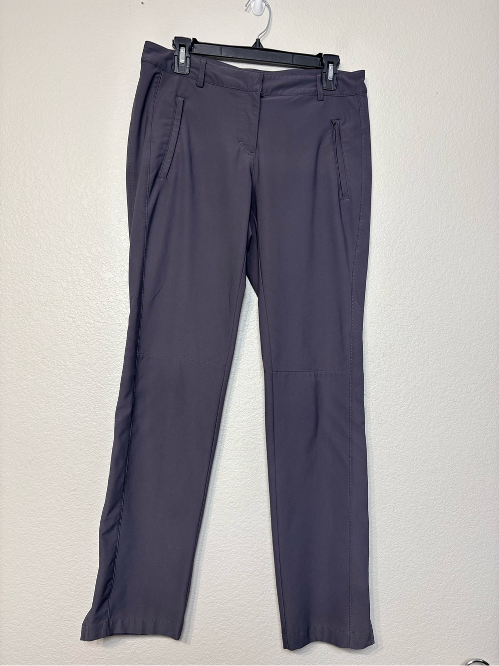 Slazenger Woman’s Dark Gray Straight-Leg Golf Performance Pants Zip Pockets‎ 6